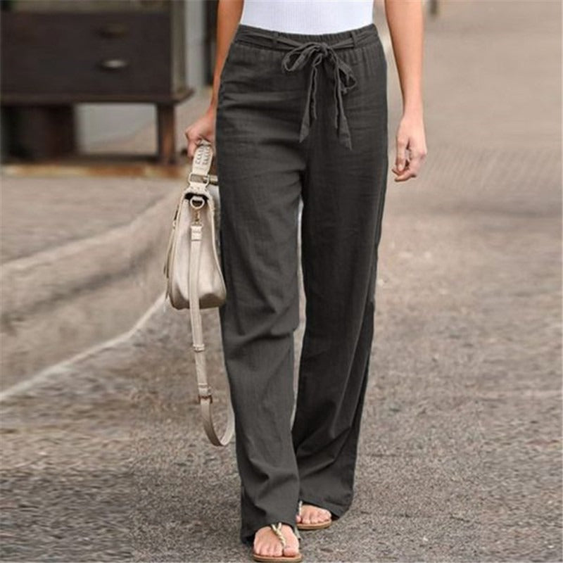 Levoire | Pantalons En Coton Pour Femmes Gris