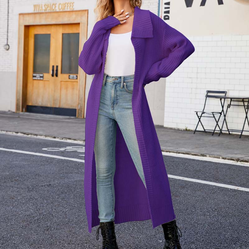 Levoire | Long Décontracté De Couleur Unie Violet