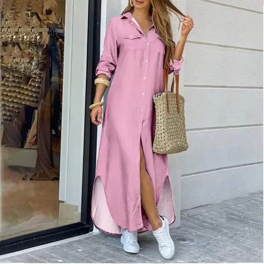 Levoire | Chemise Longue Décontractée Rosa