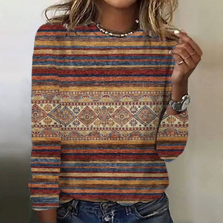 Levoire | Shirt Ethnique Vintage À Rayures