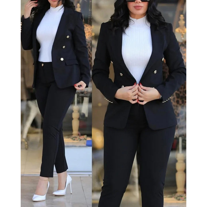 Levoire | Blazer Et Ensemble De Pantalon Pour Femmes Noir