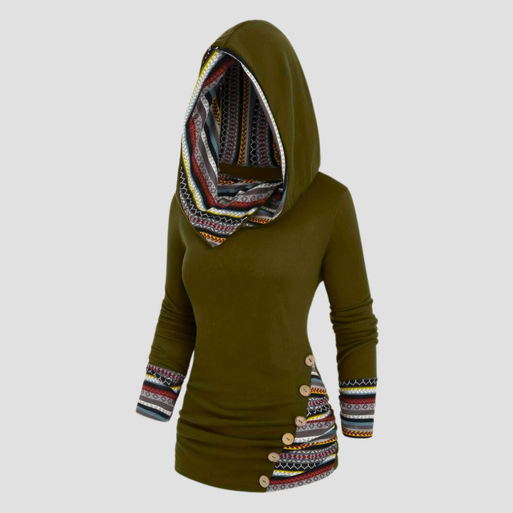 Levoire | Sweat-shirt Slim Fit Pour Femme - Capuche Vert