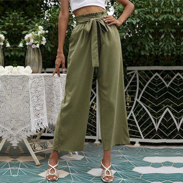 Levoire | Pantalon Taille Haute Pour Femmes Pour Un Confort Particulier Vert