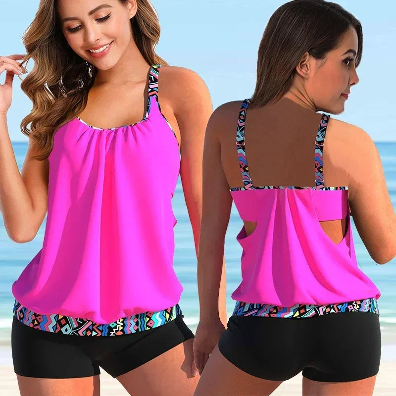 Levoire | Élégant ensemble de tankini pour femmes Rose