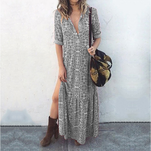 Levoire | Robe femme de style - Gris
