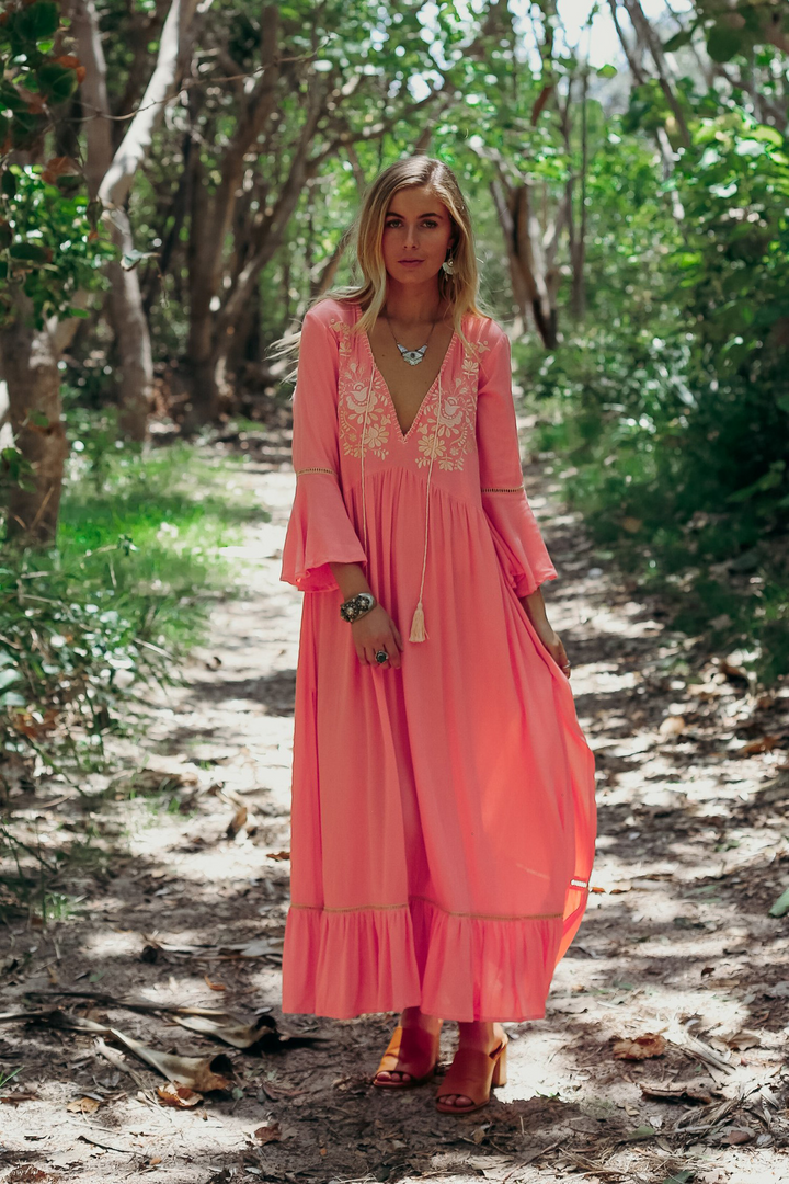 Levoire | Robe maxi festive à col en V