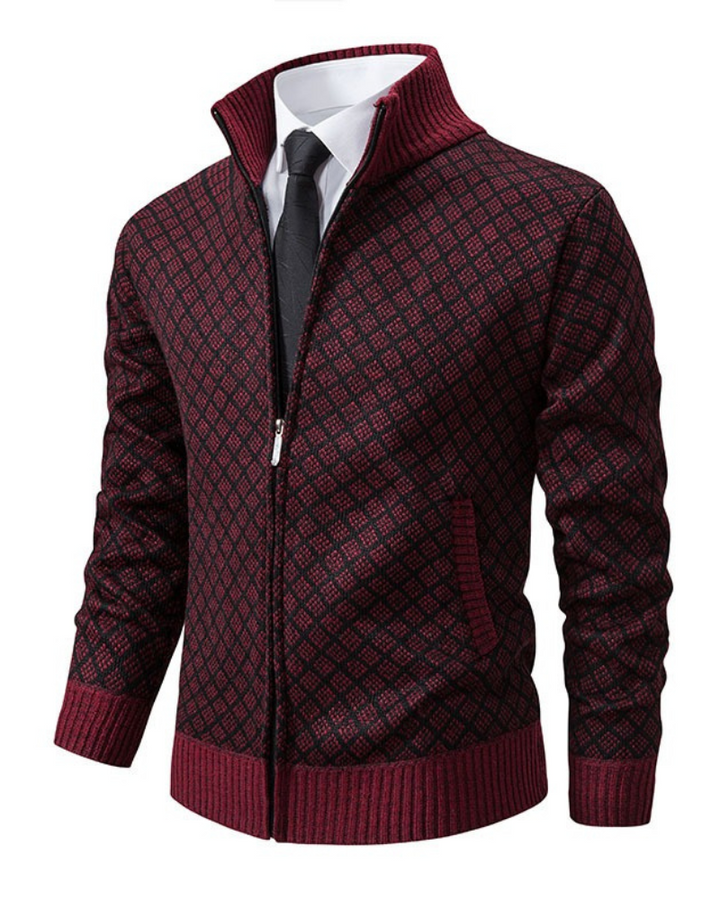 Levoire | Veste Slim Fit À Manches Longues Avec Zip Rot