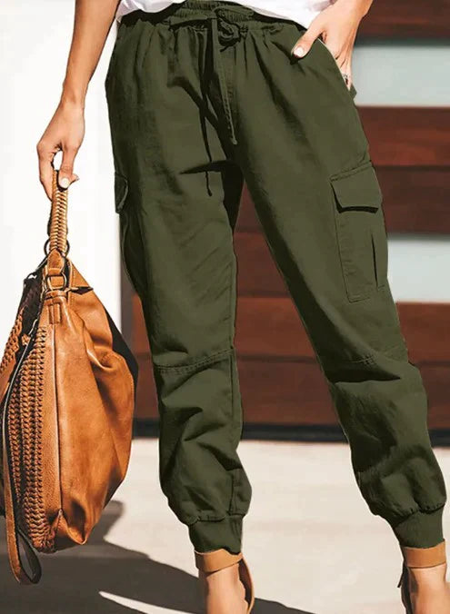 Levoire | Pantalons décontractés élégants pour femmes Vert