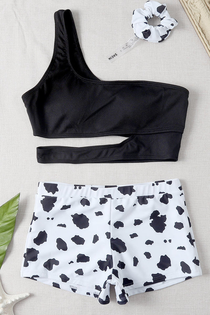 Levoire | Maillot de bain à épaule unique avec découpes