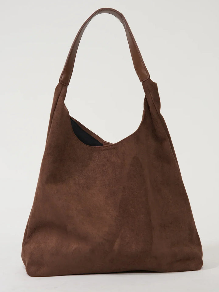 Levoire | Sac à bandoulière en daim doux Marron foncé