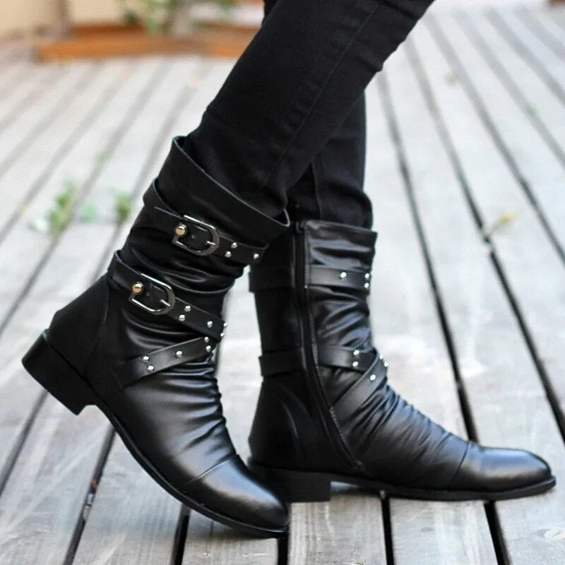 Levoire | Bottes en cuir vintage
