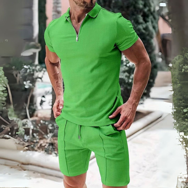 Levoire | Ensemble Été Débardeur Et Short Homme Vert