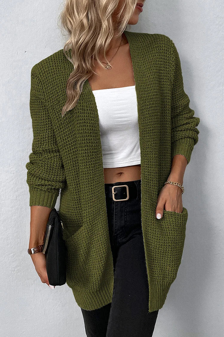 Levoire | Uni V-Col Haut Supérieur Avec Poche Mila Collection Olive Vert