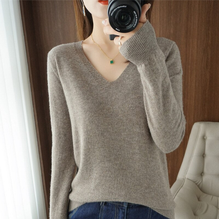 Levoire | Élégant Pull Femmes Occasions Festives Gris
