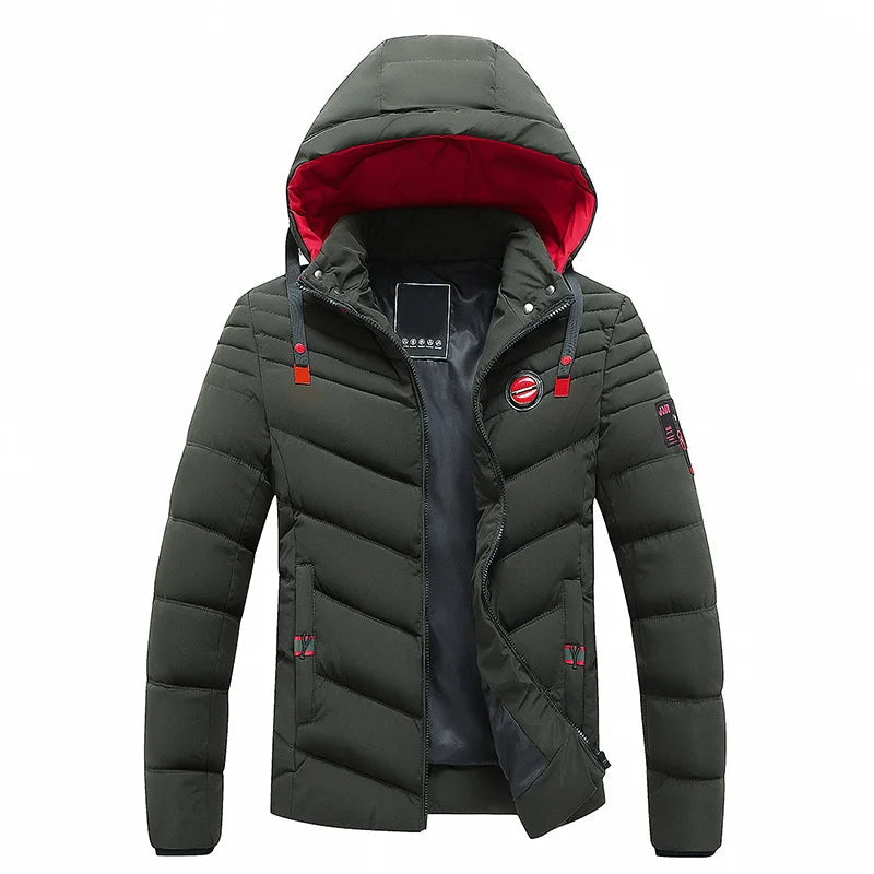 Levoire | Parka Idéal Veste Pour Hommes Olive verte B