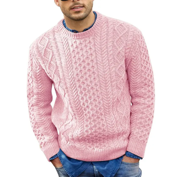 Levoire | Pull Homme À Col Rond Décontracté Et Confortable