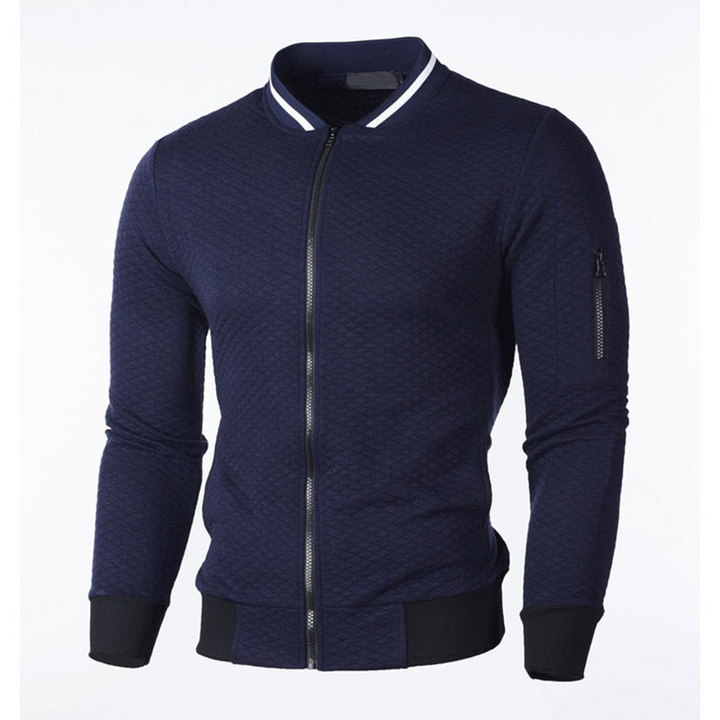 Levoire | Veste pour hommes à carreaux Veste sportive coupe slim pour hommes Bleu marine
