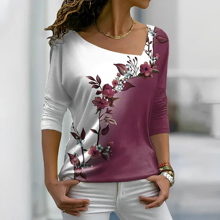 Levoire | T-Shirt Avec Couleurs Contrastées Rot