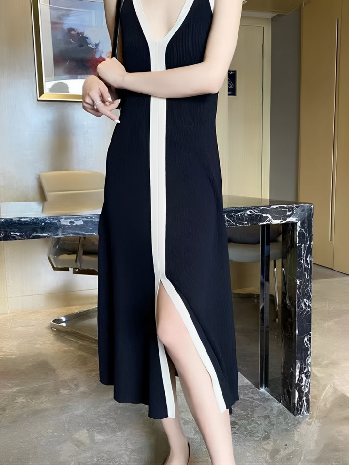 Levoire | Robe Aricia Avec Décolleté En V Noir