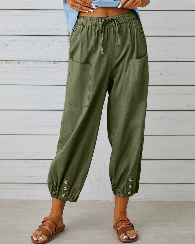 Levoire | Pantalon Tendance Et Confortable Vert mentant