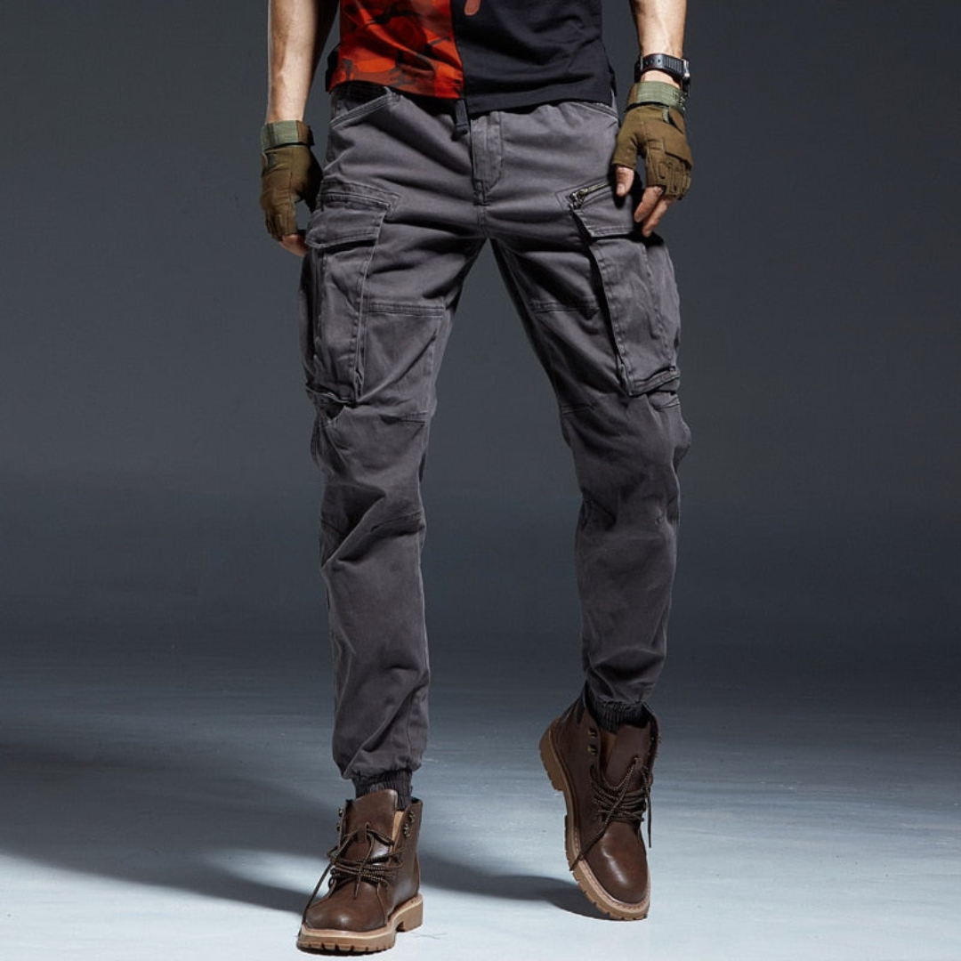 Levoire | Pantalon De Jogging Cargo Pour Hommes Gris