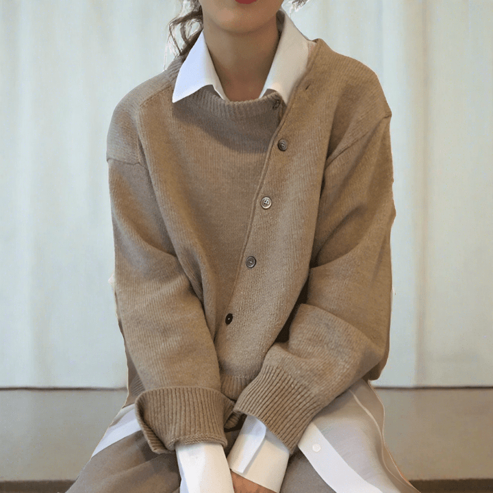 Levoire | Veste En Maille Décontractée Beige (Vain 8 pièces restantes)