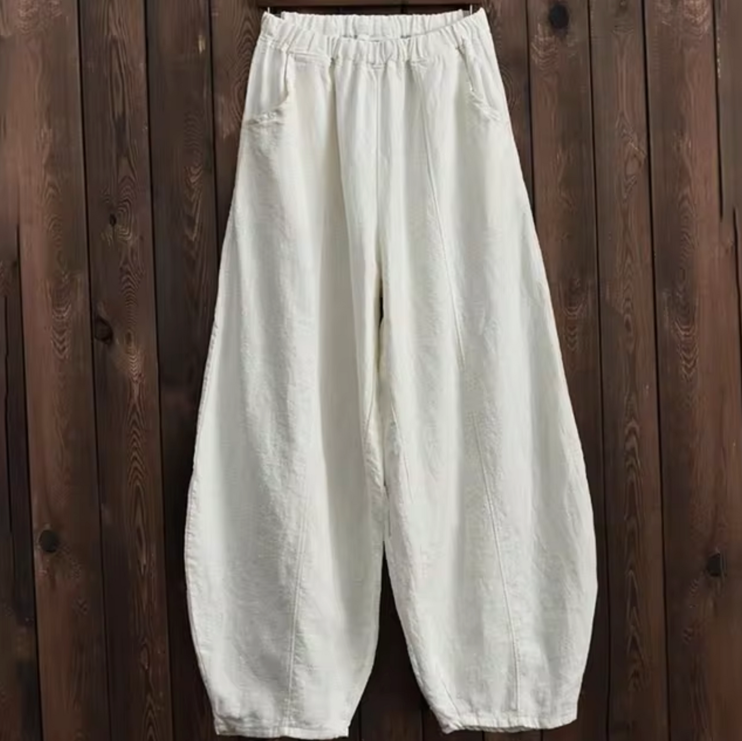 Levoire | Pantalon En Lin Et Coton Blanc