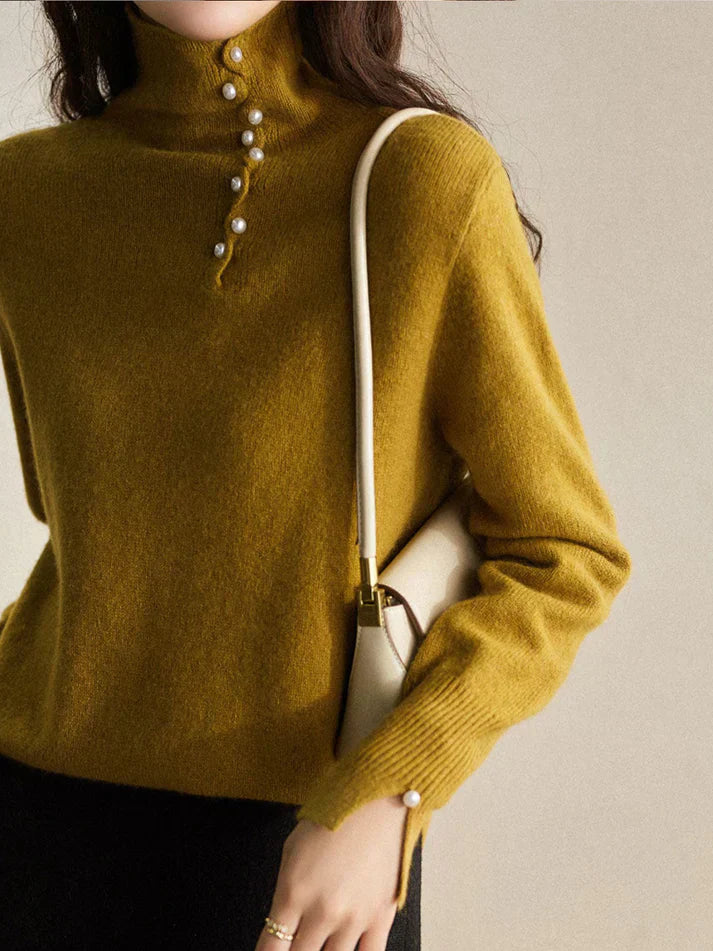 Levoire | Pull Vintage À Boutons Avec Sensation De Cachemire