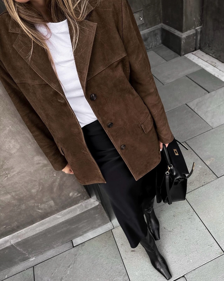 Levoire | Veste Cuir Manches Longues