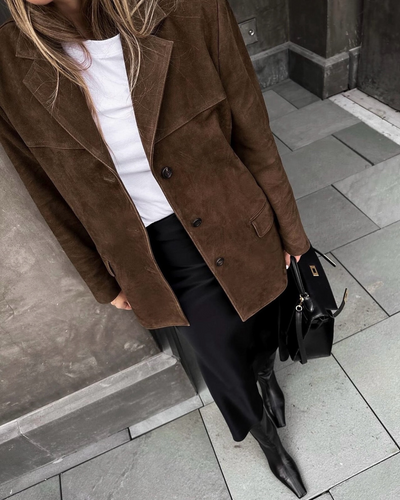 Levoire | Veste Cuir Manches Longues