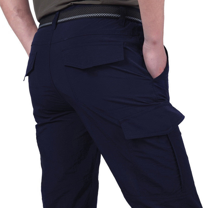 Levoire | Pantalon cargo pour hommes fonctionnel et stylé avec poches à rabat pratiques Bleu