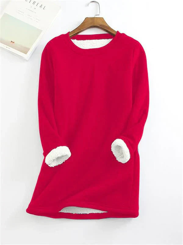 Levoire | Femme Tricot Avec Doublure En Polaire Rot