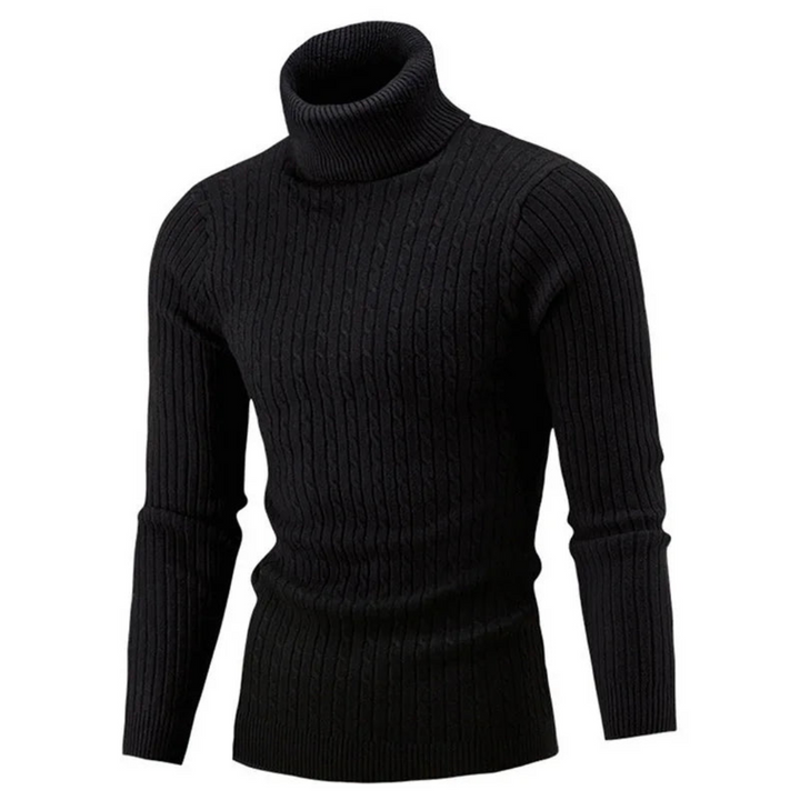 Levoire | Pull à col roulé pour hommes Noir