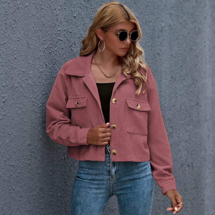 Levoire | Veste En Velours Côtelé Tendance Rosa
