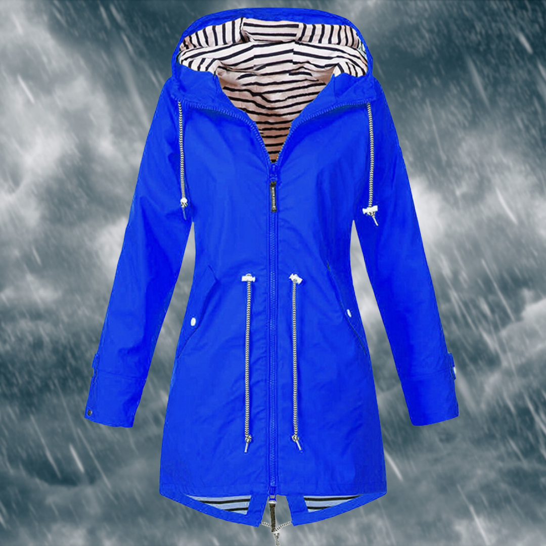 Levoire | Veste De Pluie Imperméable Pour Femmes Bleu