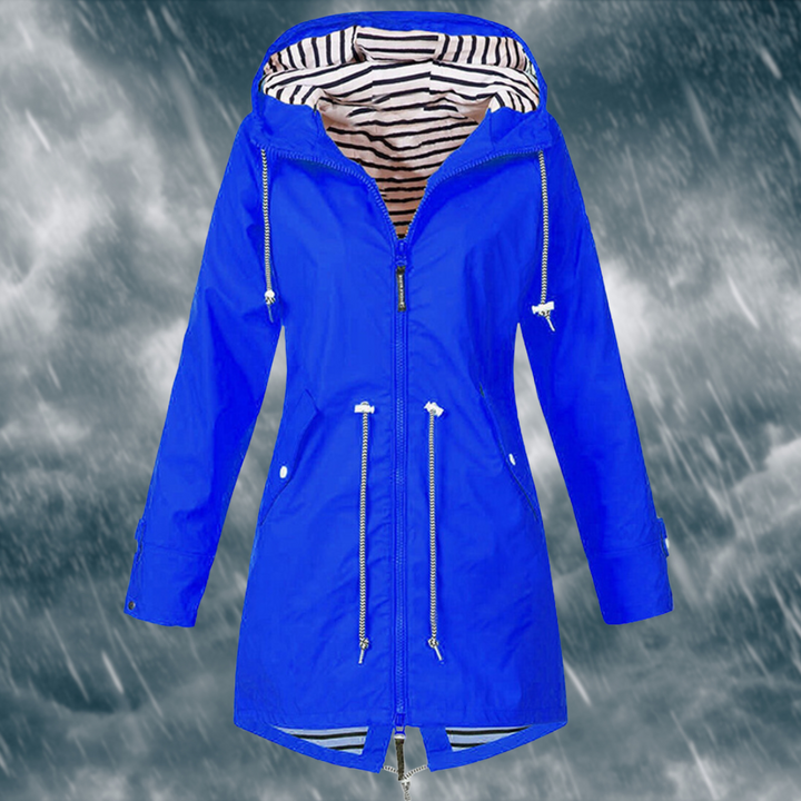 Levoire | Veste De Pluie Imperméable Pour Femmes Bleu