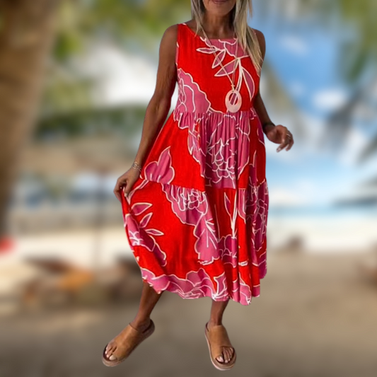 Levoire | Robe sans manches d'été Rosso