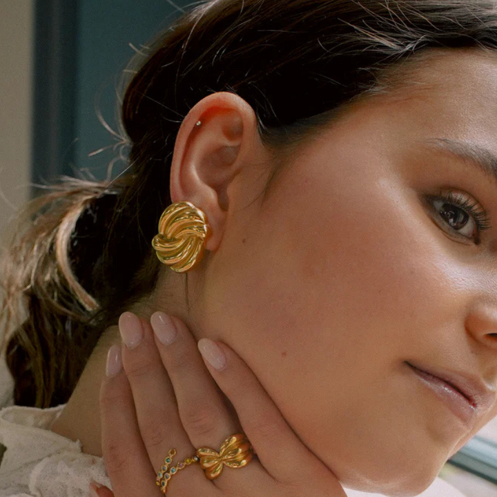 Levoire | Twist Knot Boucles D'Oreilles Design Élégant