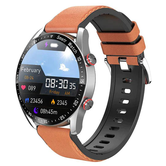 Levoire | Montre intelligente multifonction Cuir orange