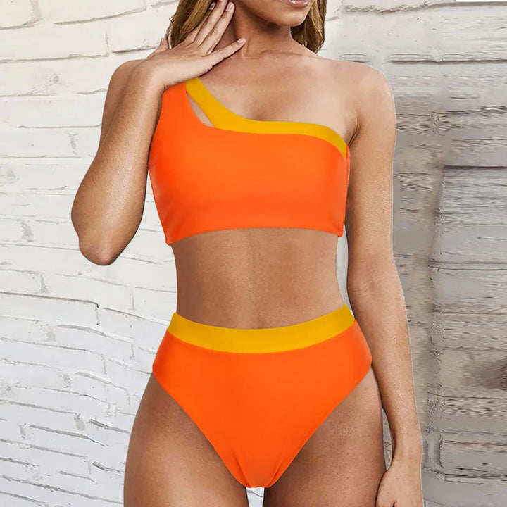 Levoire | Elsje Ensemble De Bikini Sans Bretelles - Tendance & Sexy Orange Citrouille