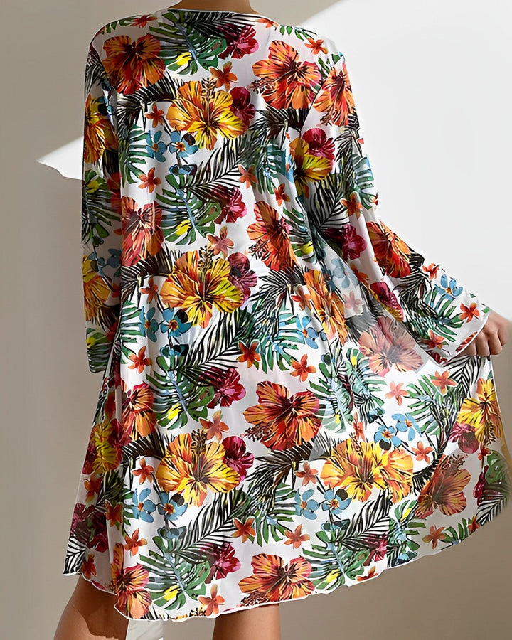 Levoire | Ensemble De Bikini Taille Haute Avec Imprimé Tropical Pour Femmes