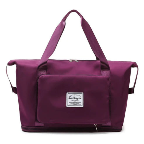 Levoire | Grand capacité sac de voyage pliable Lilas