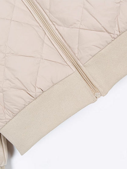 Doudoune Matelassée à Capuche en Duvet