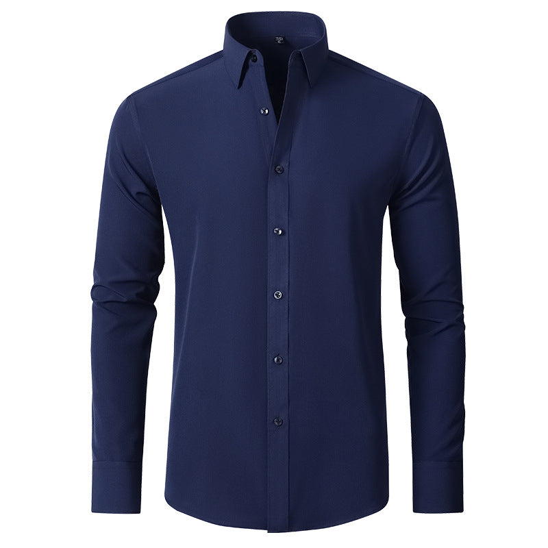 Levoire | Chemise Stretch/Tricot Sans Coutures Marine