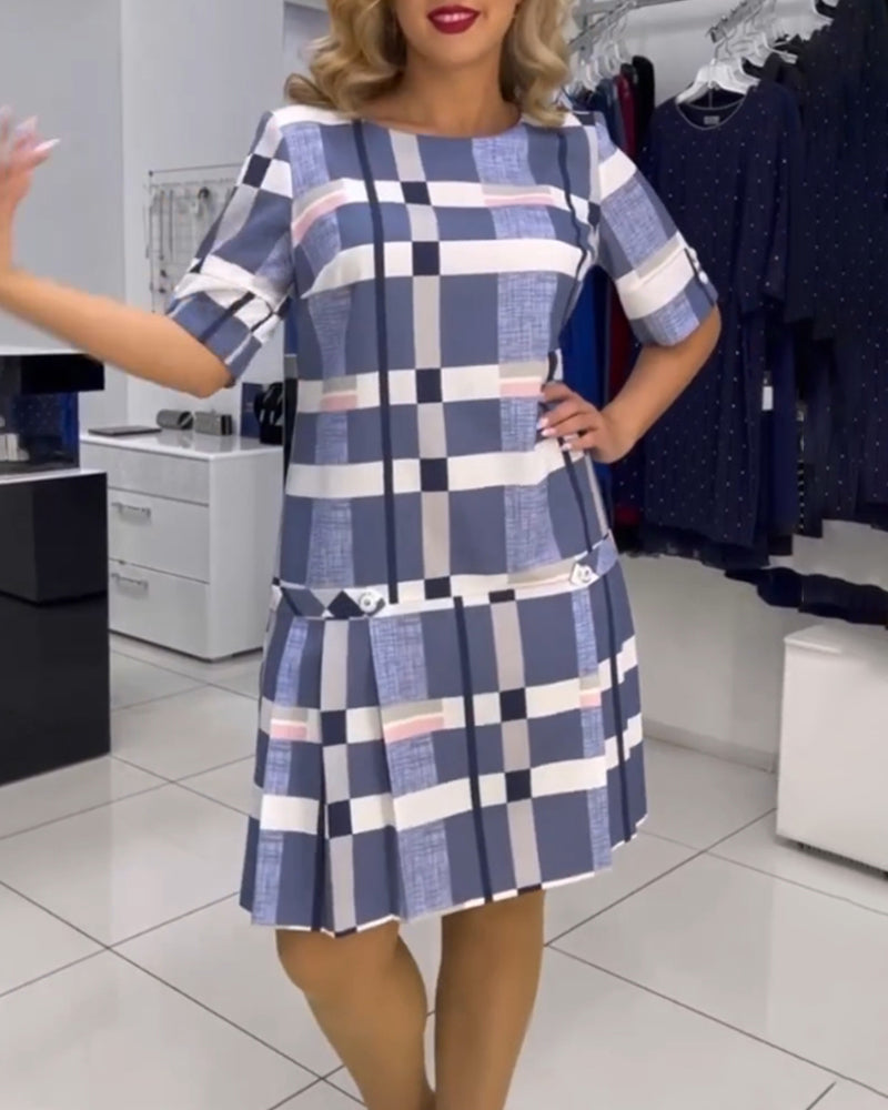 Levoire | Robe D'Été Raffinée Avec Motif À Carreaux Pour Femmes