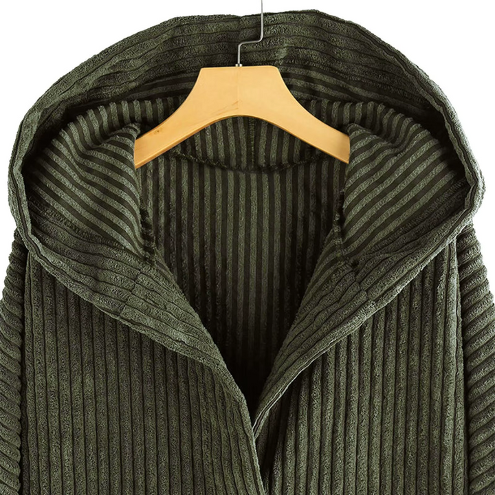 Levoire | Veste En Velours Côtelé Stylée Avec Capuche