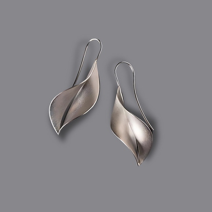 Levoire | Boucles D'Oreilles En Argent En Forme De Feuille Pour La Récolte Du Vin