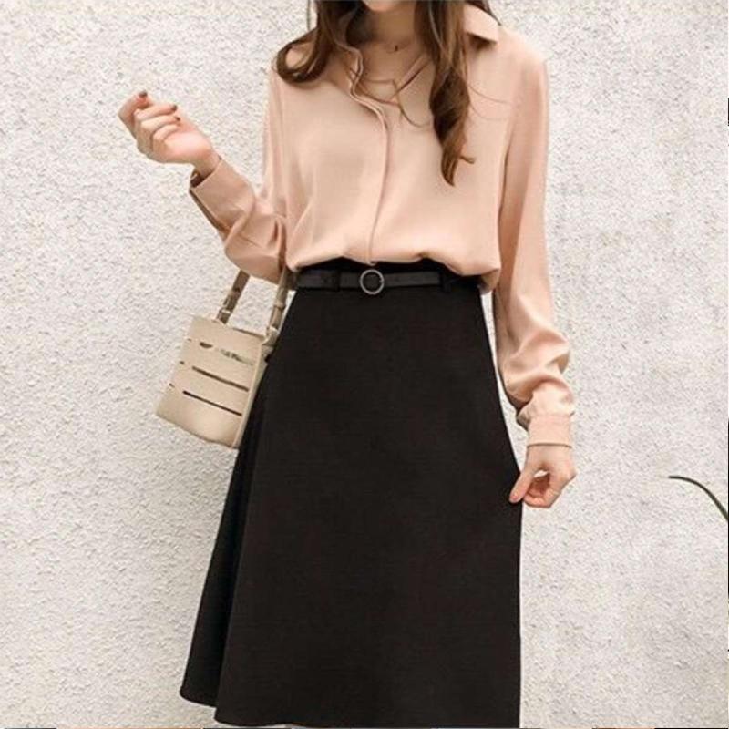 Levoire | Chemisier À Manches Longues En Chiffon Chemise Élégante