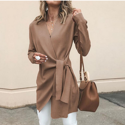 Levoire | Long Veste Pour Femmes Chic Sable