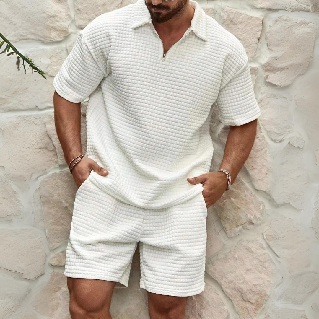 Levoire | Ensemble Pour Hommes En Coton Blanc